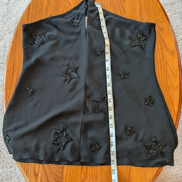 Chaser Black Beaded Halter, Size S - NEW - Picture 4 of 7